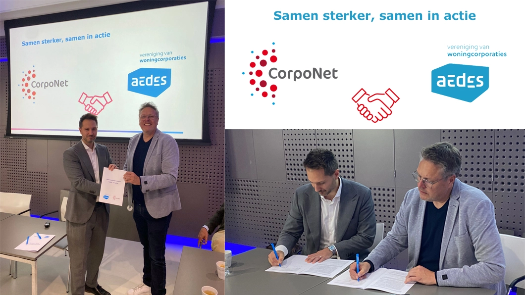 Samen sterker: CorpoNet en Aedes tekenen samenwerkingsconvenant